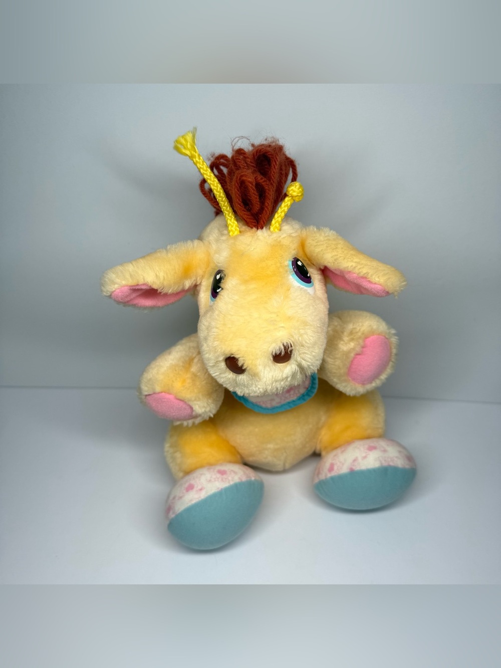 Vintage 1980's Tonka Zoo Babies Giraffe Plush Stuffed Baby Animal 12" Toy 1989